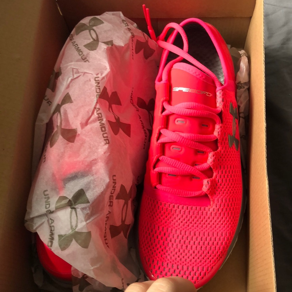 Neon pink runners